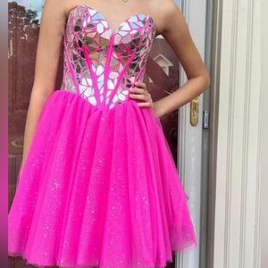homecoming pink dress